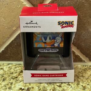 New Hallmark Sega Sonic The Hedgehog Game Cartridge Christmas Tree Ornament